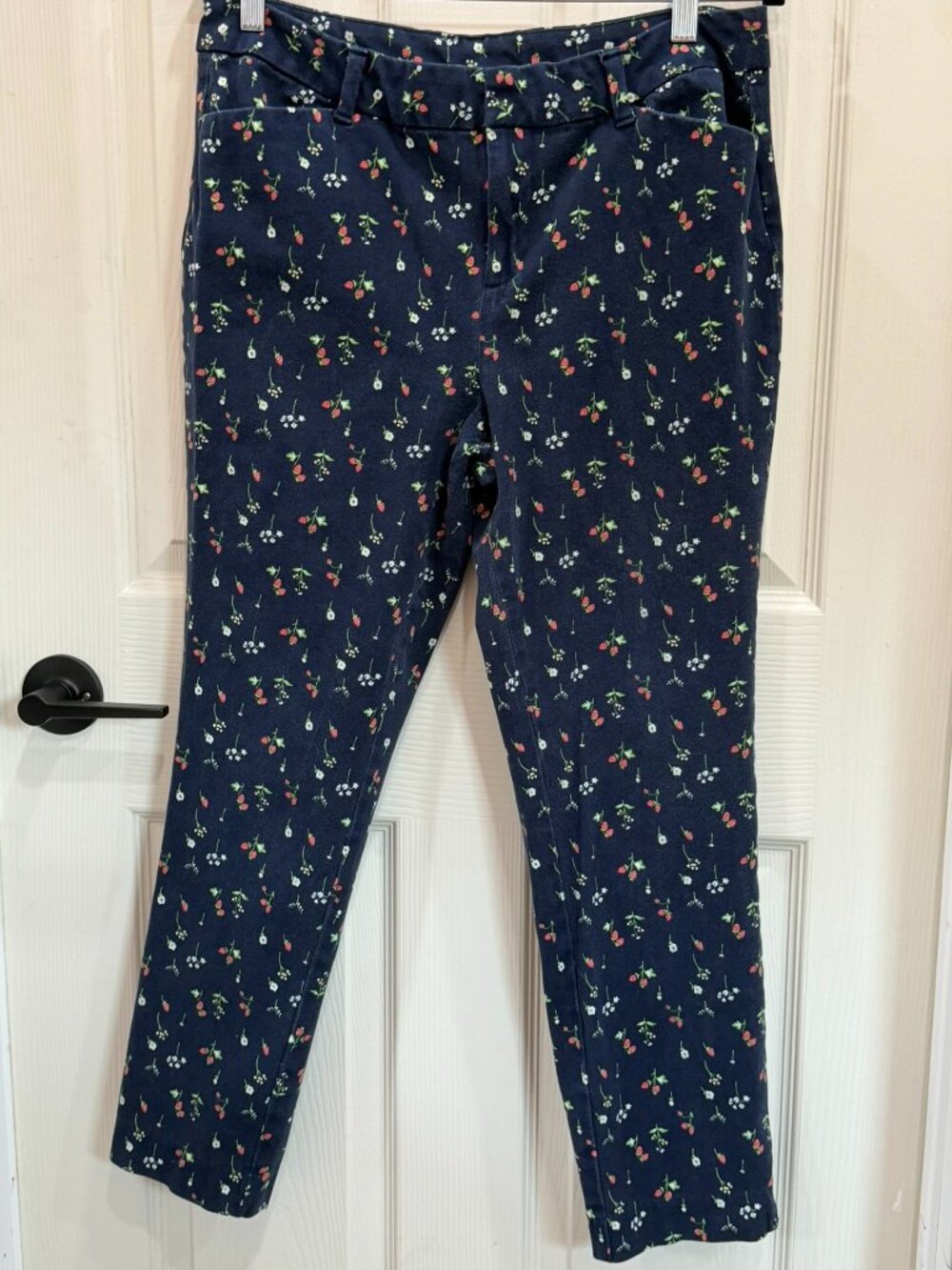 Faded Glory Strawberry Print Pants — Size 14, Gently Used